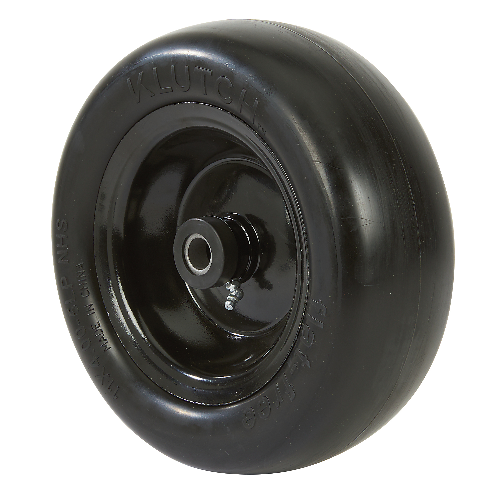 Klutch Flat-Free Universal ZTR Mower Tire Assembly, 11/4.00-5, Smooth Tread